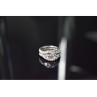 925 Sterling Silver CZ Double Ring Size 6.5