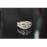 925 Sterling Silver CZ Double Ring Size 6.5