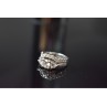 925 Sterling Silver CZ Double Ring Size 6.5