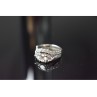 925 Sterling Silver CZ Double Ring Size 6.5