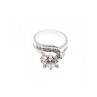 925 Sterling Silver White/colorless CZ Ring Size 5.5