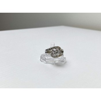 925 Sterling Silver White/colorless CZ Ring Size 5.5