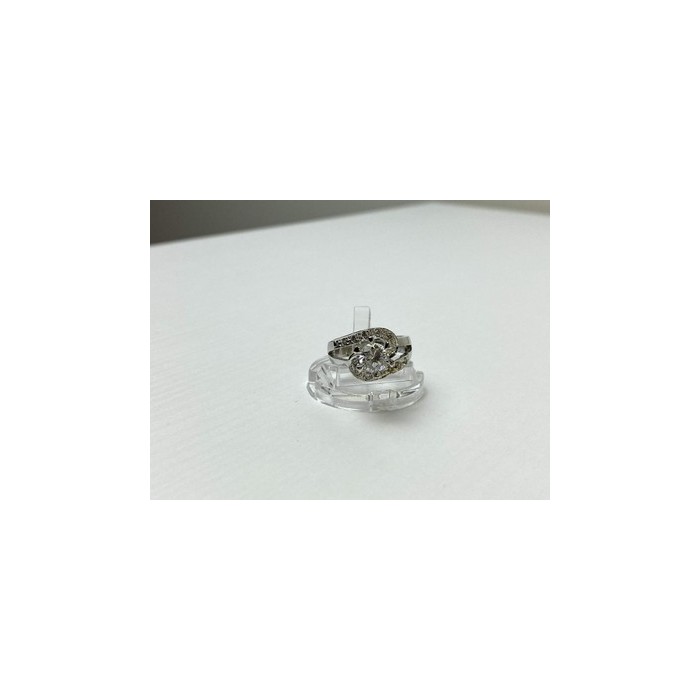 925 Sterling Silver White/colorless CZ Ring Size 5.5