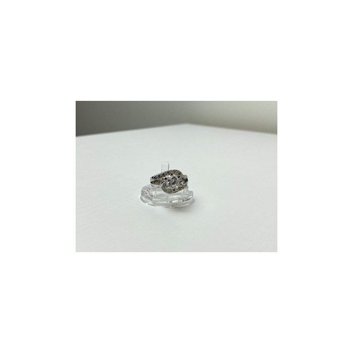 925 Sterling Silver White/colorless CZ Ring Size 5.5