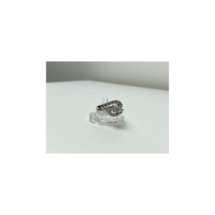925 Sterling Silver White/colorless CZ Ring Size 5.5