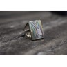 925 Sterling Silver Haliotis Ring Size 10