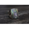 925 Sterling Silver Haliotis Ring Size 10