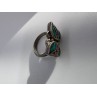 925 Sterling Silver & Opal Butterfly Ring Size 4.5