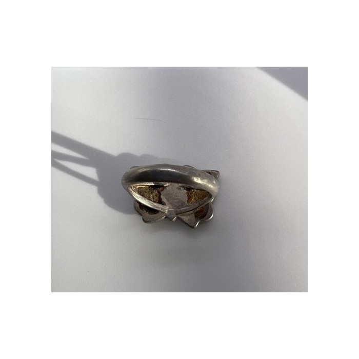 925 Sterling Silver & Opal Butterfly Ring Size 4.5