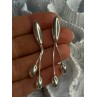 Elegant Design 925 Sterling Silver Earrings Length 2.40 inch
