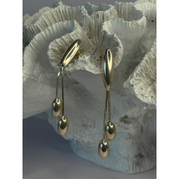 Elegant Design 925 Sterling Silver Earrings Length 2.40 inch