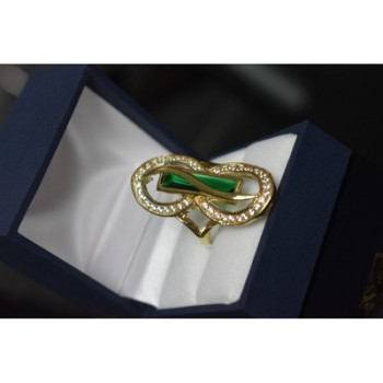 925 Sterling Silver Alpanite & CZ Ring Size 8 Turkey