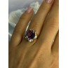 925 Sterling Silver Amethyst Ring Size 6.5