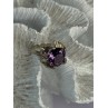 925 Sterling Silver Amethyst Ring Size 6.5