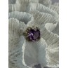 925 Sterling Silver Amethyst Ring Size 6.5