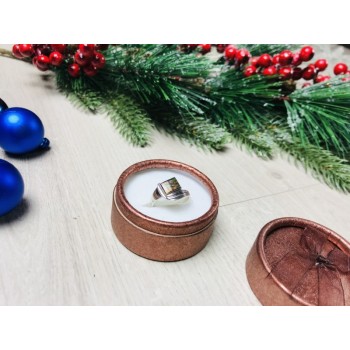 925 Sterling Silver Opal Mosaic Ring Size 8