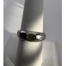 925 Sterling Silver & Green Agate Ring Size 8