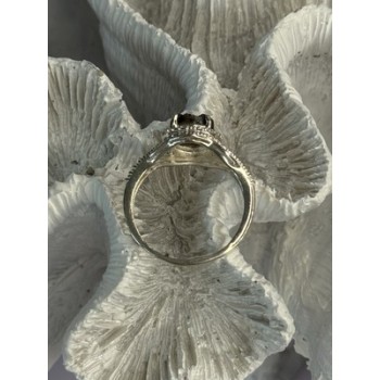 925 Sterling Silver Marcasite Ring Size 9.5