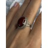 Vintage 925 Sterling Silver Agate Ring Size 8