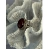 Vintage 925 Sterling Silver Agate Ring Size 8