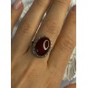 Vintage 925 Sterling Silver Agate Ring Size 8