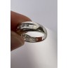 925 Sterling Silver & CZ Ring Size 4