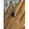 925 Sterling Silver Amber Ring Size 7