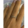925 Sterling Silver Shiny CZ Ring Size 10