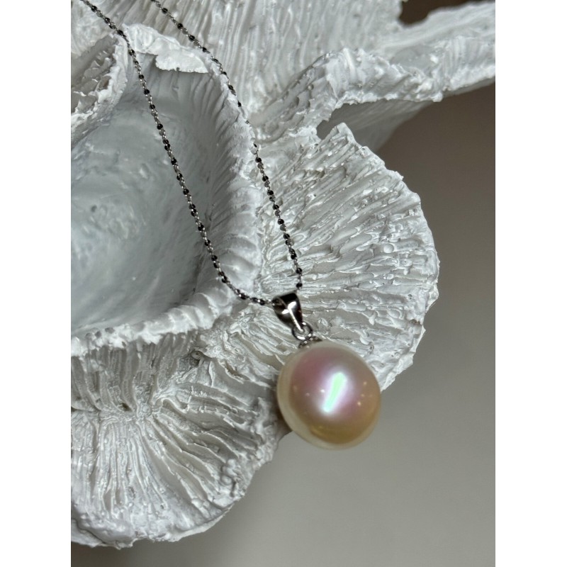 925 STERLING SILVER FRESH WATER PEARL NECKLACE LENGTH 18 Inch