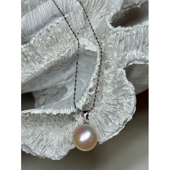 925 STERLING SILVER FRESH WATER PEARL NECKLACE LENGTH 18 Inch