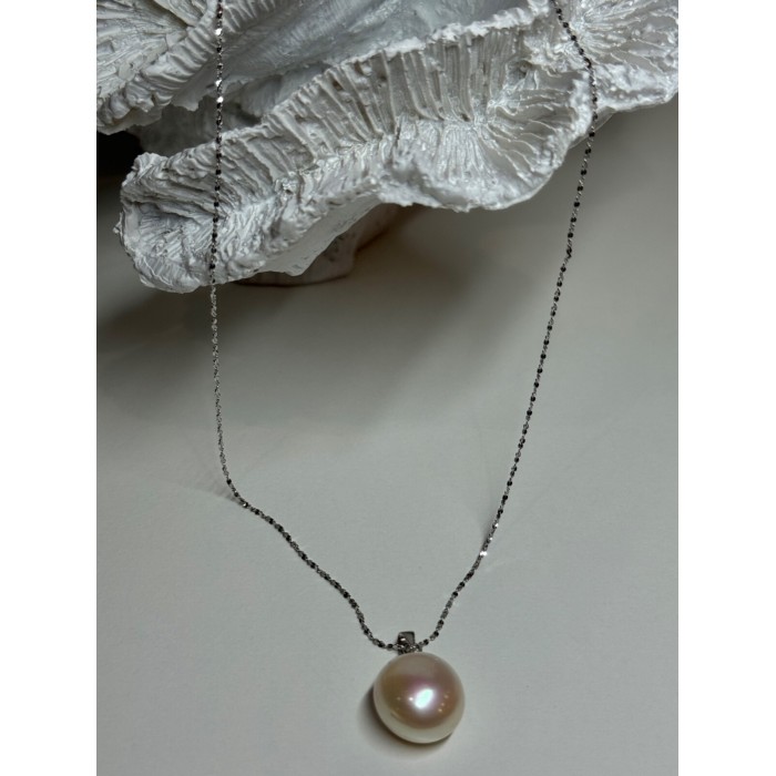 925 STERLING SILVER FRESH WATER PEARL NECKLACE LENGTH 18 Inch