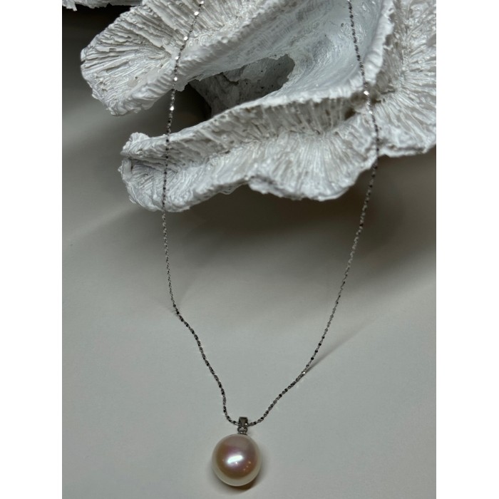 925 STERLING SILVER FRESH WATER PEARL NECKLACE LENGTH 18 Inch