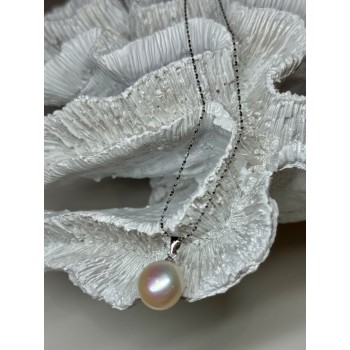 925 STERLING SILVER FRESH WATER PEARL NECKLACE LENGTH 18 Inch