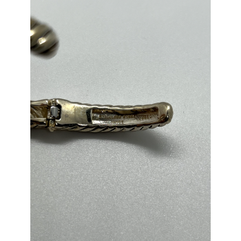 925 STERLING SILVER TOPAZ HINGE BRACELET