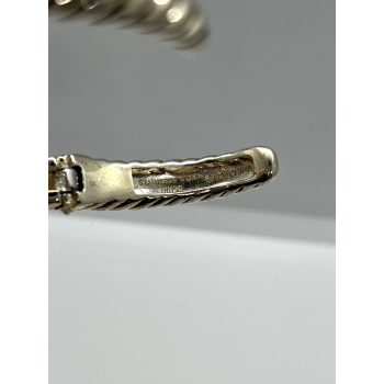 925 STERLING SILVER TOPAZ HINGE BRACELET