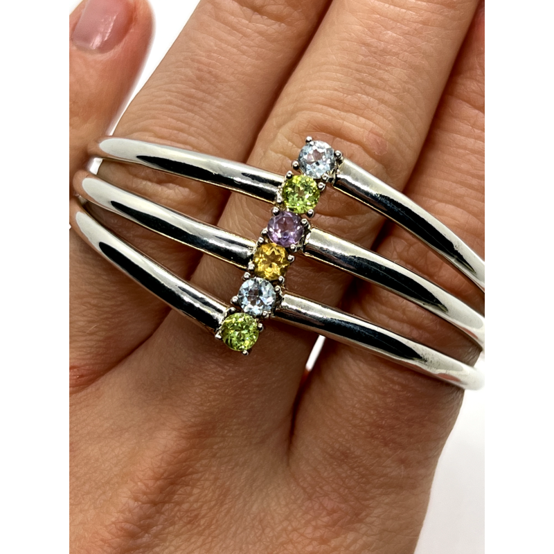 925 STERLING SILVER SPINEL BRACELET