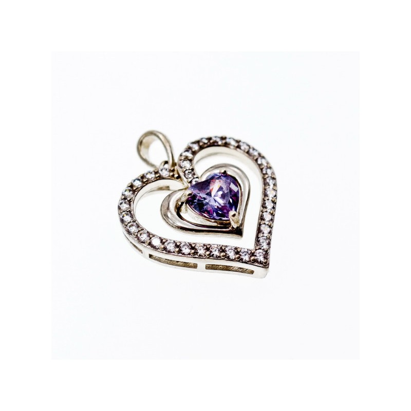 925 Sterling Silver Amethyst & Beryl 