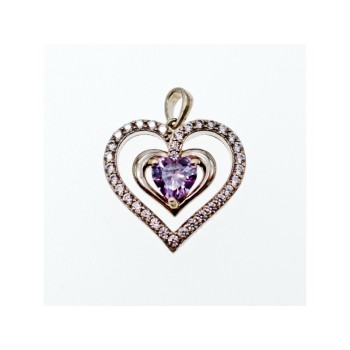 925 Sterling Silver Amethyst & Beryl 