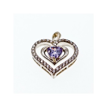 925 Sterling Silver Amethyst & Beryl 