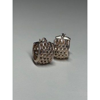 925 Sterling Silver Earrings Length 17 Mm