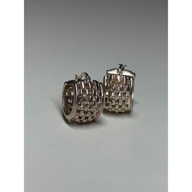 925 Sterling Silver Earrings Length 17 Mm