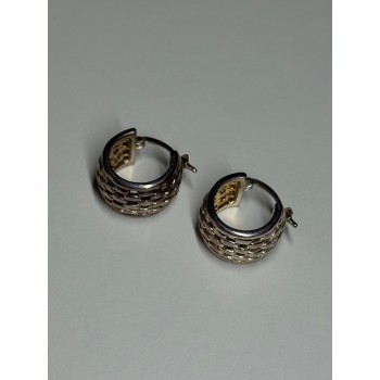 925 Sterling Silver Earrings Length 17 Mm