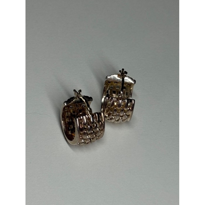 925 Sterling Silver Earrings Length 17 Mm