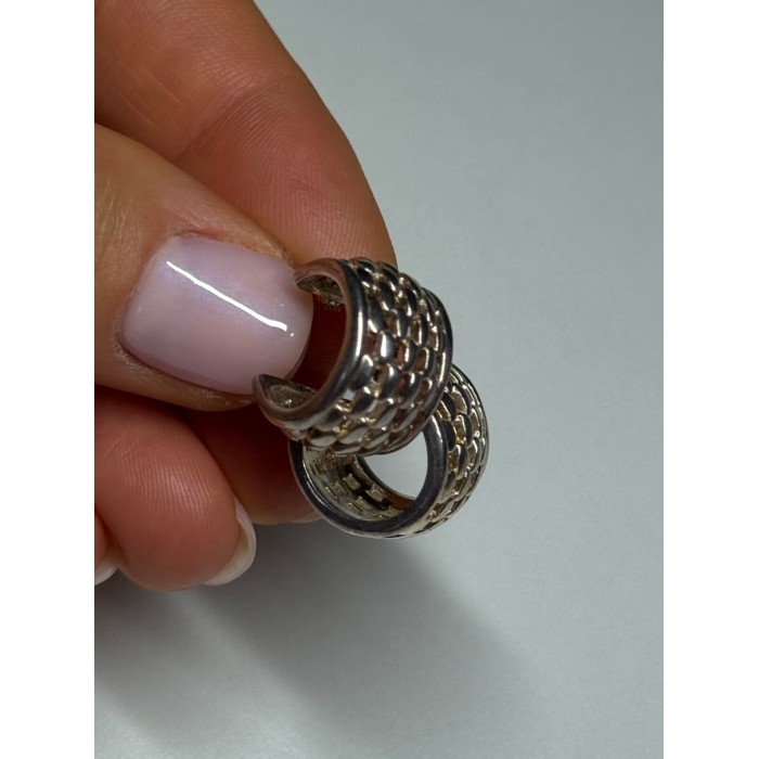 925 Sterling Silver Earrings Length 17 Mm