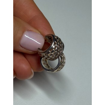 925 Sterling Silver Earrings Length 17 Mm