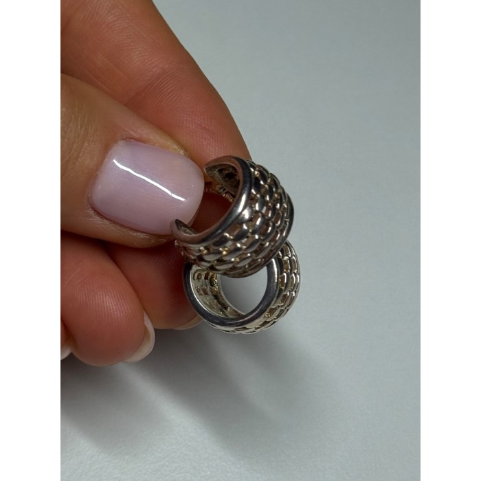 925 Sterling Silver Earrings Length 17 Mm