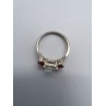 925 Sterling Silver Pink & Colorless Spinel Ring Size 7.5