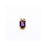 14K YELLOW GOLD TOURMALINE & DIAMOND PENDANT