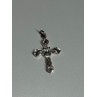 925 Sterling Silver CZ Cross Length 28 Mm