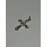925 Sterling Silver CZ Cross Length 28 Mm